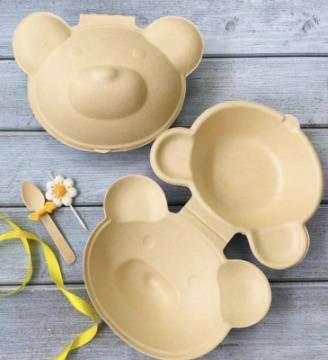 Коробочка для бенто торта «Мишка» 15.3*15.3*7.8 см 