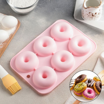 Силиконовая форма для выпечки «Пончики 6 в 1»