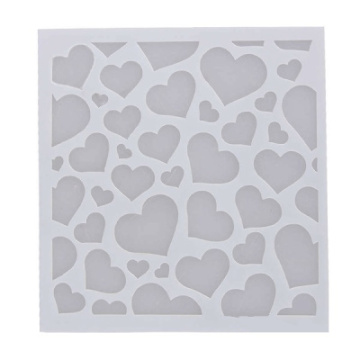 Трафарет "Сердечки" 15х15 см