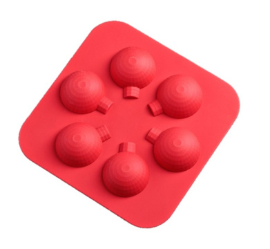 Форма для шоколада новогодняя Доляна «Шар», силикон, 15×15×2 см, 6 ячеек