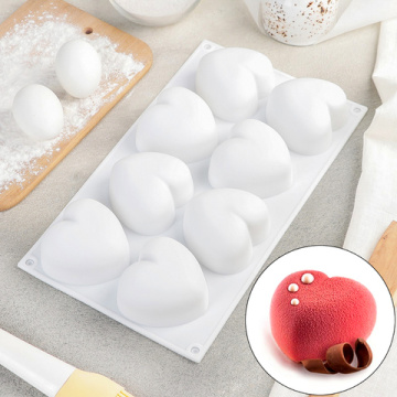 Форма для муссовых десертов «Сердечки 8 в 1» 