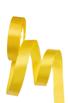 Лента атласная 2,5 см 25 ярдов жёлтая 101