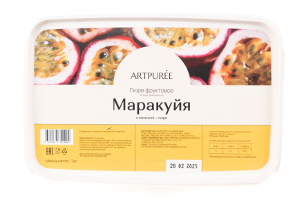 Пюре маракуйя с семечкой 10% сахара 1 кг, ARTPUREE, РОССИЯ