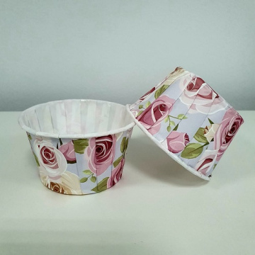 Капсулы усиленные 50х40 мм, 20 шт, с ламинацией (Голубые с крупными розами)