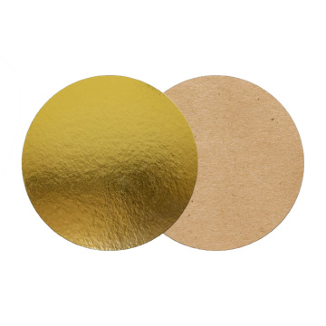 Подложка для торта круглая D10 см (золото) 0,8 мм