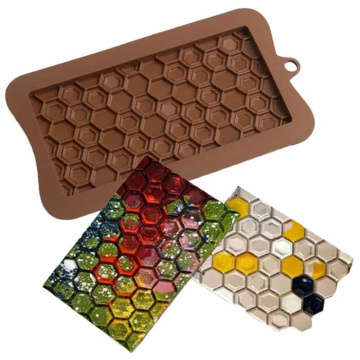 Форма Силиконовая для шоколада "Плитка соты"