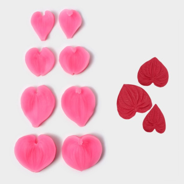 Набор молдов «Листья», 4 пары, цвет МИКС