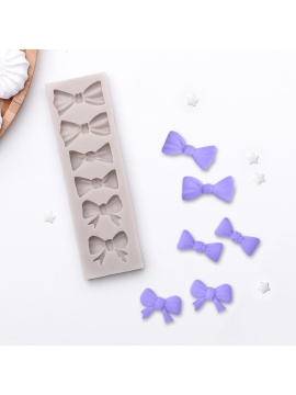 Молд Доляна «Шесть бантов», 15,5×4,5 см, цвет МИКС