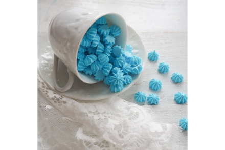Сахарные фигурки Мини-безе (голубые), 50г