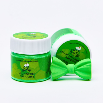 Краситель пищевой Kafety матовый НЕОН Лайм, 5 г.