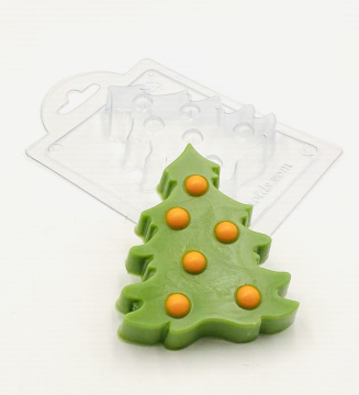 Елка с игрушками форма пластиковая