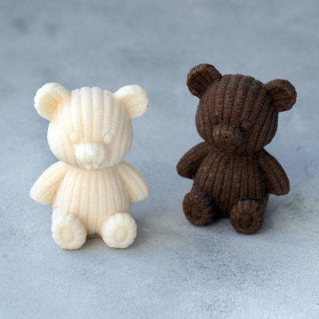 Молд силиконовый Мишка вязаный