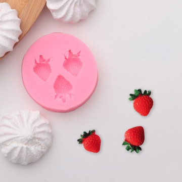 Молд Доляна «Клубника», 5,5×5,5 см, ячейка 1,1×1,8 см, цвет МИКС