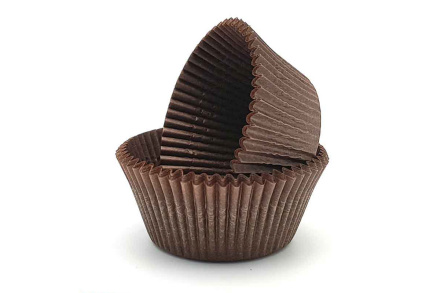 Капсулы бумажные Коричневые 25*20 мм, 50шт