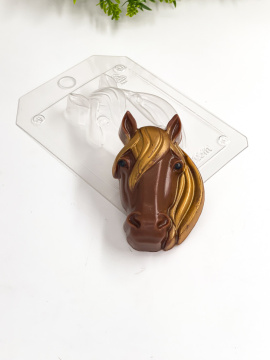 Голова лошади, форма для шоколада пластиковая