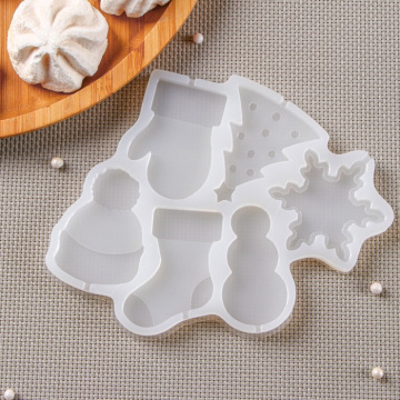 Форма для леденцов «Новогодние леденцы», силикон, 6 ячеек, 15×13 см, прозрачная