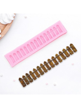 Молд Доляна «Заборчик», 16,5×3,6×0,8 см, цвет МИКС