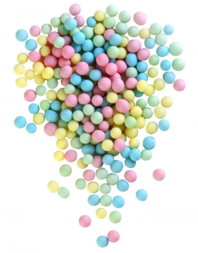 №100 Рисовое драже в глазури матовое, желтое, голубое, розовое, изумруд, 100 гр