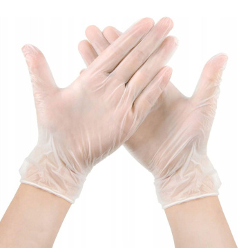 Перчатки виниловые прозрачные 100шт, M