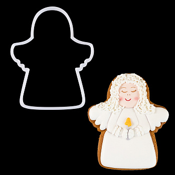 Вырубка для пряника "Ангел" пластик, 11 см