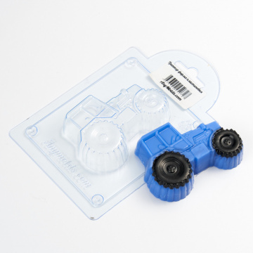 Трактор, форма для шоколада пластиковая