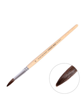 Кисть круглая, белка, № 10, ручка из дерева