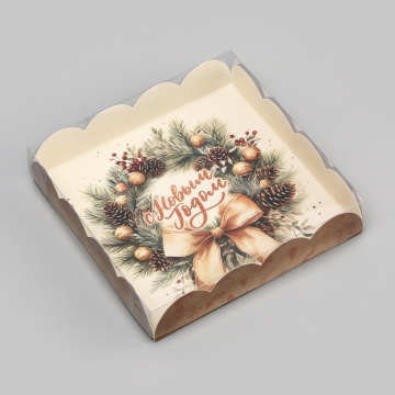 Коробка для печенья «Исполнения желаний», 15×15×3 см