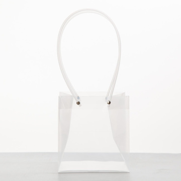 Пакет прозрачный с ручками 16*15*17 см