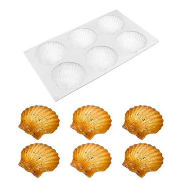 Силиконовая форма "Ракушки" 6 ячеек