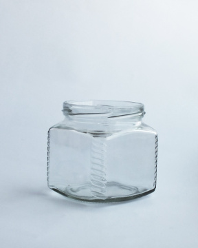 Банка стеклянная 0,25 л квадратная