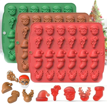 Форма силиконовая "Микс новогодний мини"