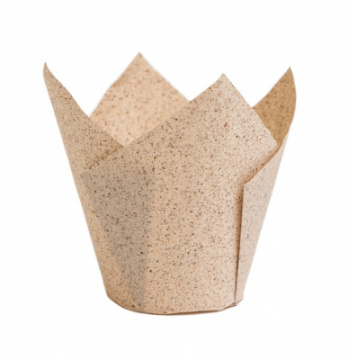 Форма бумажная тюльпан Какао 50*80мм, 20шт