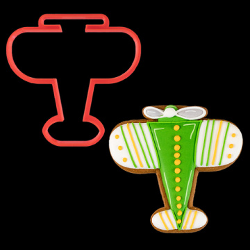 Вырубка для пряника "Самолет" пластик, 10 см