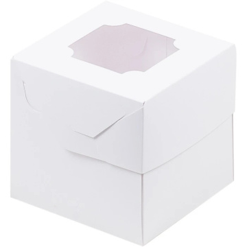 Коробка для 1 капкейка 100*100*100 с окном