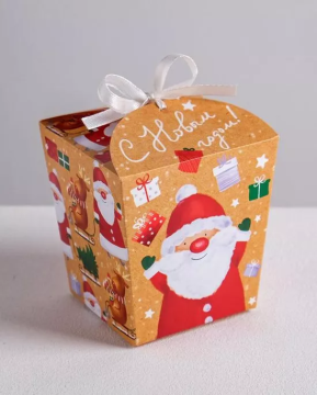 Бонбоньерка новогодняя «С Новым годом», 7.5×8×7.5 см