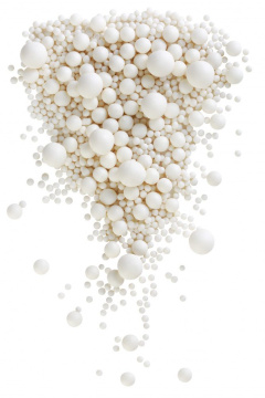 № 258 Рисовое драже в глазури матовое Белоснежное, 100г