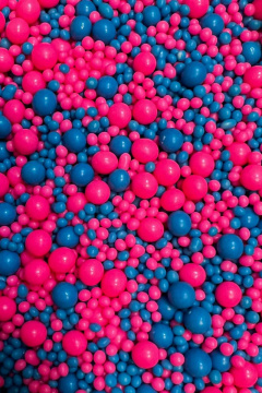 Драже зерновое в глазури Микс "НЕОН" №916 (Розовый, Синий), 50 гр