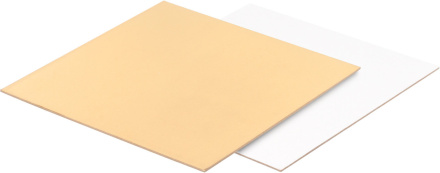 Подложка для торта прямоугольная (золото, белая) 40*60 см толщ. 3,2 мм