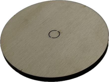 Подложка круглая для торта из фанеры 6мм, D12 см