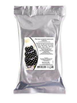 Мастика сахарная Топ-Декор 600г (Черный)