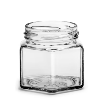 Банка стеклянная 0,1 л шестигранник
