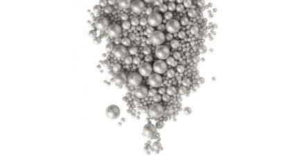 №703 Драже рисовые в глазури Блеск Серебро, 50гр