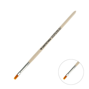 Кисть для рисования, Синтетика Плоская № 4 