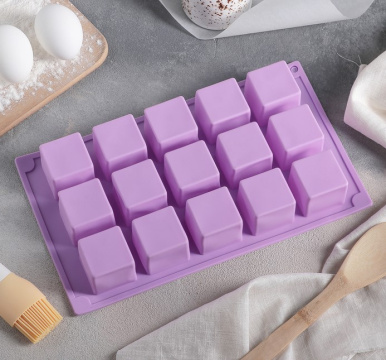 Форма силиконовая «Куб» 15 ячеек