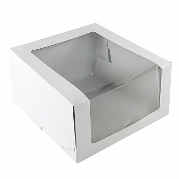 Коробка для торта 18*18*10 см, с увеличенным окном
(компонент 5 капкейков)