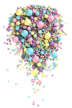 № 295 Рисовое драже в глазури матовое (Голубое/Жёлтое/Розовое/Сиреневое/Зёленое), 100гр