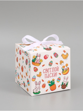 Коробка складная на Пасху «Пасхальная», 12×12×12 см