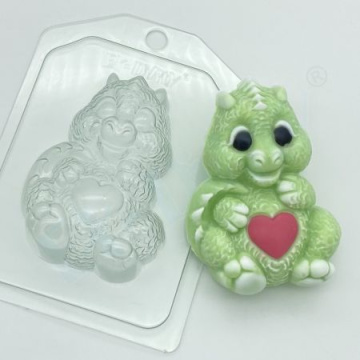 Дракон с пузиком-сердечком, форма пластиковая