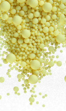 № 235М Рисовое драже в глазури микс Желтый, 100гр