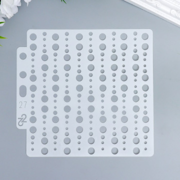 Трафарет пластик "Пузырьки" 13х14 см